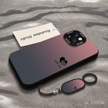 愛心漸變蘋果防摔軟殼 適用於 iphone15手機殼 14 13 12Pro Max  Plus Pro手機殼 保護套