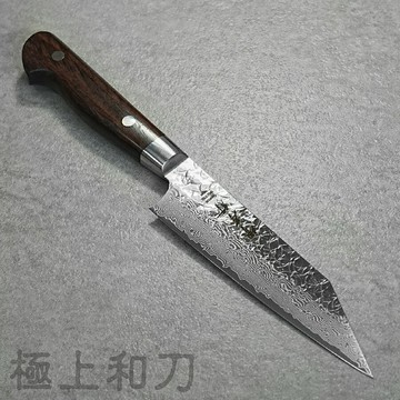 堺孝行 劍型小刀/ Petty  日本製 33層 SPG2 SG2 粉末鋼 洋鐵木柄  120mm 蔬果刀/ 水果刀/ 小刀 萬能包丁 洋包丁本職用 業務用 14076【極上和刀】【日本高品質菜刀】【領券滿額再折千8/31止】