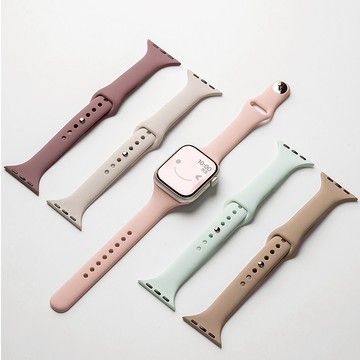 小蠻腰🔥 矽膠錶帶 防水 適用 Apple watch s9 8 7 SE 6 5 ultra 防水 馬卡龍 運動錶帶