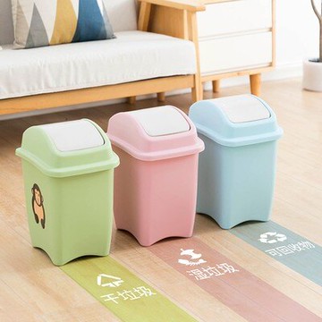 帶蓋垃圾桶家用衛生間廚房客廳臥室廁所有蓋創意大小號分類拉圾。