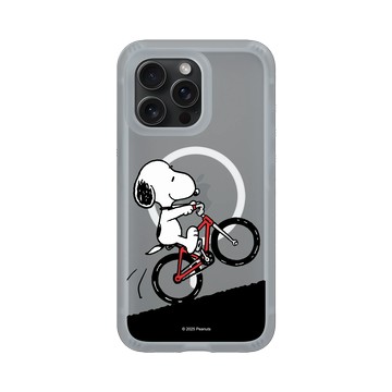 iPhone 15 Pro Max AirX 流變灰 - 史努比 Snoopy - 騎腳踏車