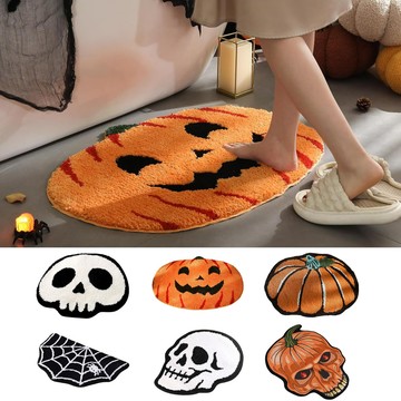 [Green party] AMZ 萬聖節搞怪地墊亡靈節浴室門墊卡通腳墊