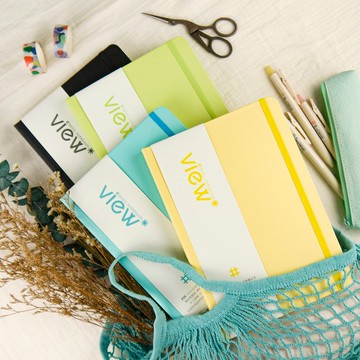 25K眼色View up精裝筆記本 護眼配方 橫線 方格 空白