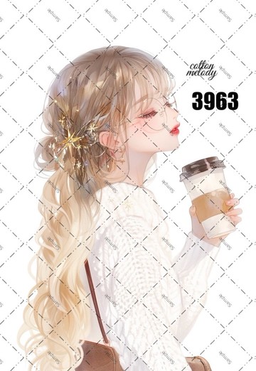 original sticker no.3963 人物貼紙 原創貼紙 原創人物貼紙 裝飾貼紙 cotton melody