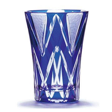 【任2件95折】收藏款｜田島硝子 石目星重紋啤酒杯 江戸切子 玻璃杯 琉璃色 傳統工藝 日本原裝 最佳禮物 伴手禮推薦 TK21-002-1B 熱賣中!