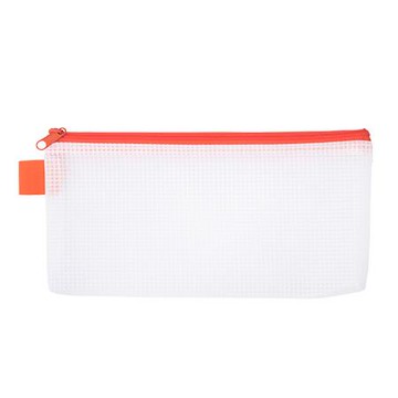 連勤 LANCHYN PEVA環保立體網狀拉鍊袋/LCM-01/票據用/橘