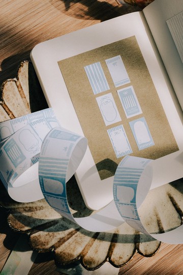 藍色-PaperNote標籤貼紙扭蛋