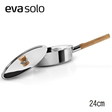 <團>丹麥Eva Solo 不鏽鋼平底鍋附蓋 24cm