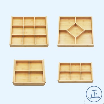 竹餐盤系列【大正餐具批發】可疊竹置物盒 菱格竹餐盤 可疊活動竹餐盤 竹置物盒 分格置物盒 多格竹餐盤 置物盒 餐盤