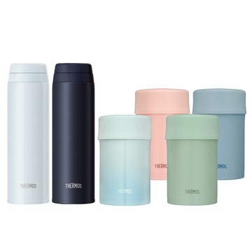 【THERMOS膳魔師】旋蓋真空保溫杯500ml+保溫食物燜燒罐500ml (JOR-500+JBN-501)(組合)