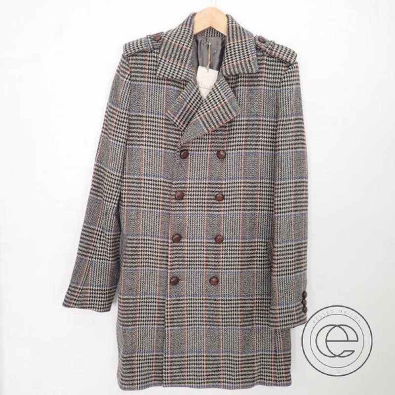 美品 国内正規 Paul Joe ポール ジョー グレンチェック レザークルミボタン チェスターコート46 Xs グレー メンズ 通販 Lineポイント最大0 5 Get Lineショッピング