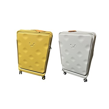 20吋旅行箱前開防盜拉鍊pc防刮加大硬殼360度靜音雙避震輪旋轉掛鈎