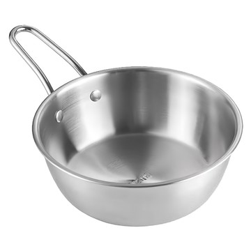 正304韓式帶柄多用碗 14cm 韓式料理必備  不鏽鋼  1個