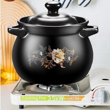砂鍋燉鍋耐高溫養生燉湯煲陶瓷沙鍋煲湯煮粥家用明火石鍋默認項無