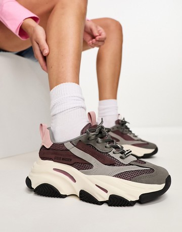 Steve Madden Possession trainers in retro colourblock-Multi