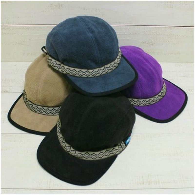 Kavu カブー フリースストラップキャップ ワンサイズ 4色展開 ブラック パープル ネイビー ベージュ Fleece Strap Cap 4 Colors 日本製 通販 Lineポイント最大0 5 Get Lineショッピング