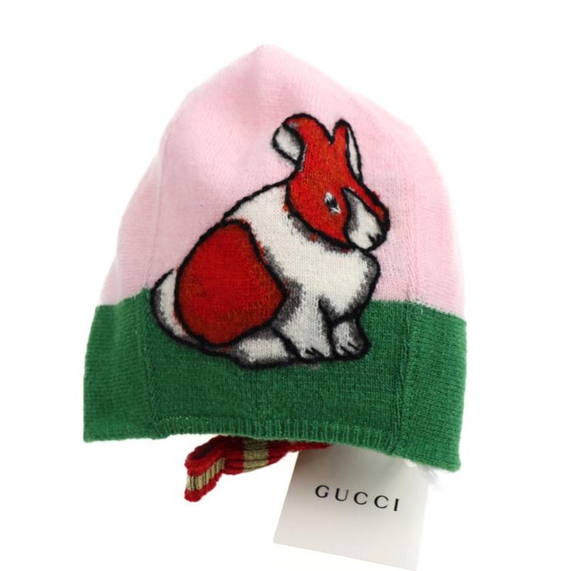 新品未使用展示品 GUCCI グッチ 488749 3K601 5874 ニットキャップ