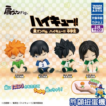 【許願扭蛋機】『現貨』 排球少年 倚肩公仔 中學生 全4種 扭蛋 轉蛋 T-ARTS 倚肩 靠肩 睡眠 公仔