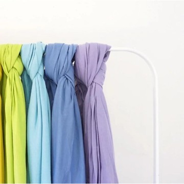 有機棉彩虹布4色組B (綠/藍/靛/紫)