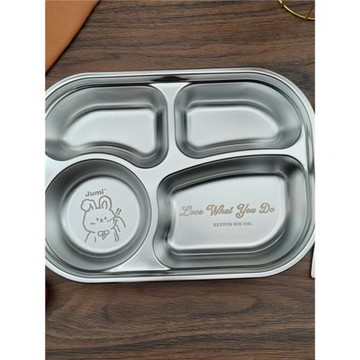 316L不銹鋼餐盤兒童寶寶上班族成人食堂幼兒園家用分格餐盒盤