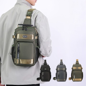 joeki休閒大容量 胸包 流行胸包 斜背包 男士斜跨包 單肩包 小包 pj0109