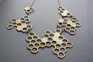蜂巢幾何項鍊