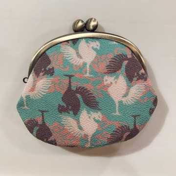 【和夢兔】京都宇治中型口金包-鳳凰(綠)