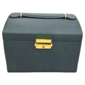 手提式三層首飾盒 18.5*14.7*14cm  墨綠色