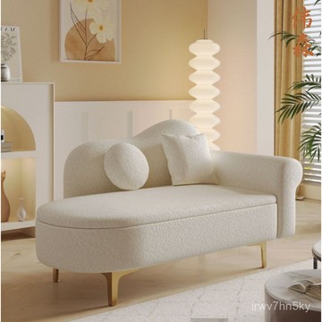 【新品 廠家直銷】貴妃沙髮小戶型陞級可儲物歐式躺椅臥室迷你服裝店休息區單人太妃