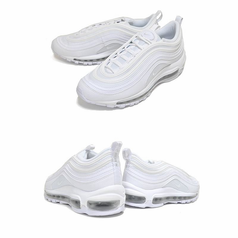 Nike air max on sale 97 white and silver