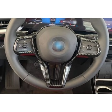 ~歐力斯~寶馬 BMW 23-25年 U11 X1 iX1 方向盤裝飾片 方向盤飾框 方向盤裝飾框 方向盤框 碳纖維紋