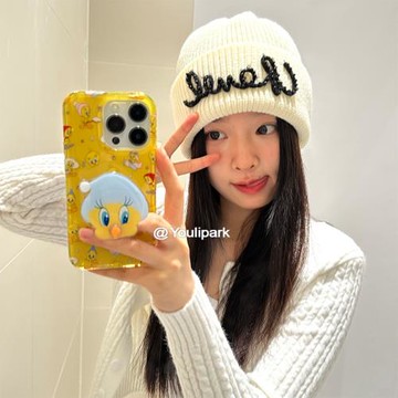 由里公園ins卡通可愛滿屏崔弟旋轉支架15適用16pro蘋果16ProMax手機殼iPhone16全包14新款14Promax保護套13女