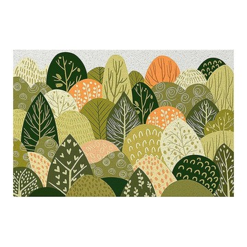 玄關絲圈地墊 聚酯纖維絲圈材質 中國產  加大(120 x 100cm)  山丘綠影