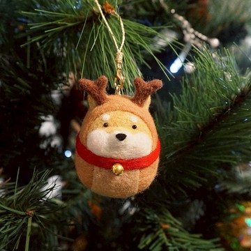 聖誕節 交換禮物 柴柴聖誕毬 聖誕麋鹿 客製化禮物 聖誕禮物