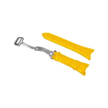 【Golden Concept】Apple Watch 40mm 41mm CE-YL 銀色錶扣 黃色皮革錶帶