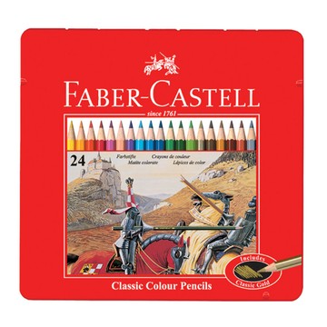 Faber-Castell 德國 美術生指定用品 24色油性色鉛筆組-115845