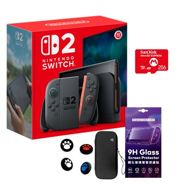 Nintendo Switch 2 主機 (台灣公司貨)+Switch 2 microSD Express特規記憶卡 256G