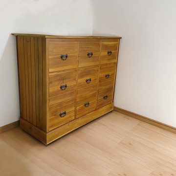 【吉迪市100%全柚木家具】HY004 柚木九抽收納櫃 斗櫃 置物櫃