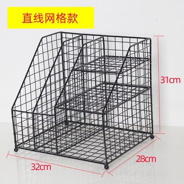 公文架/文件架 辦公室文件夾多層鐵質收納盒檔案置物架學生資料桌面文件架子鐵藝『XY20323』