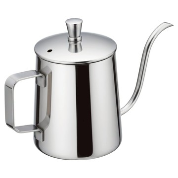 卡特屋 不鏽鋼咖啡手沖壺 銀色 350ml 有蓋  單件  1個