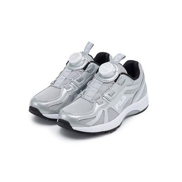 FILA KIDS 大童競速旋轉釦運動鞋-銀 3-J815Z-881