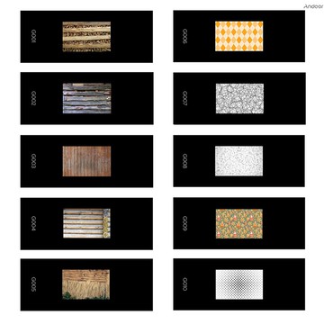 Godox AK-R21 相機閃光燈投影儀屏幕片 Godox AK-S01 幻燈片套裝透明片套裝,10 件裝 Came-