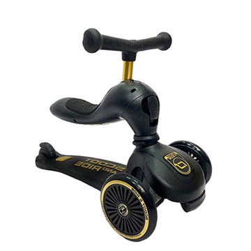 奧地利 Scoot & Ride - Kick1 Cool飛滑步車/滑板車-黑金