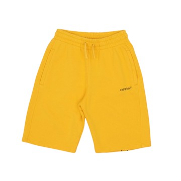 Off White Kids 黃色純棉短褲