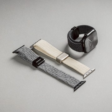 【最新Watch適配】Braided 編織尼龍磁扣錶環 星光色 40/41/42mm