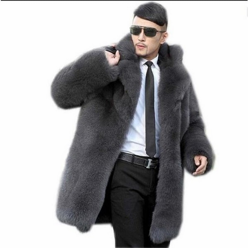 カタログショップ 毛皮コート フェイクファー アウター 暖かい ロング丈コート ファッション メンズ 3色 無地 防寒 厚手 軽量 秋冬 お洒落 スリム 冬服 ファーコート Siddharthindustries Co In