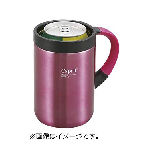 キャプテンスタッグ マグカップ 水筒 ダブルステンレス シーエスプリ 350ml レッド M-5374