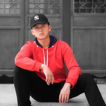 衛衣男連帽純棉套頭春季薄款運動休閑長袖寬松外套男士潮牌原創