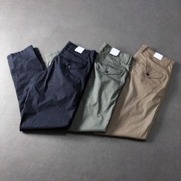 香港潮牌余文樂夏季薄款休閑褲男彈力長褲透氣修身小直筒冬季加絨