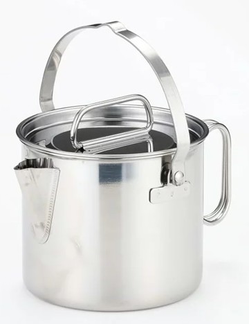 日本製 CAPTAIN STAG 鹿牌 ‎M-7701 不鏽鋼 茶鍋具 2L 露營 茶壺 水壺 燒水壺 湯鍋 日本代購